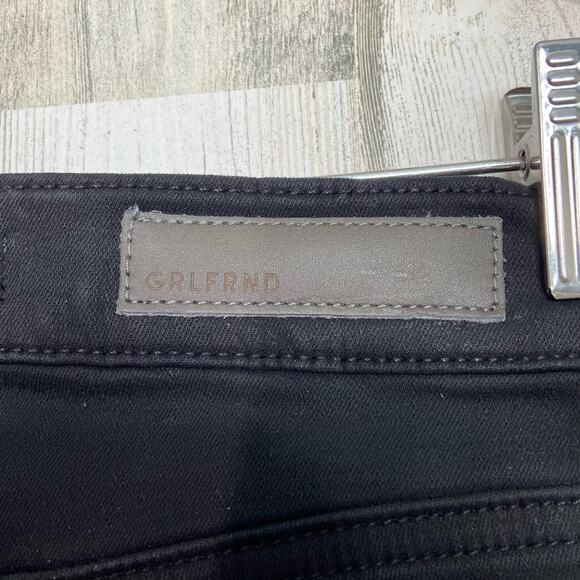 NWT GRLFRND Kendall Super Skinny Jeans Black High Waisted Classic Preppy Size 24 - Picture 5 of 10